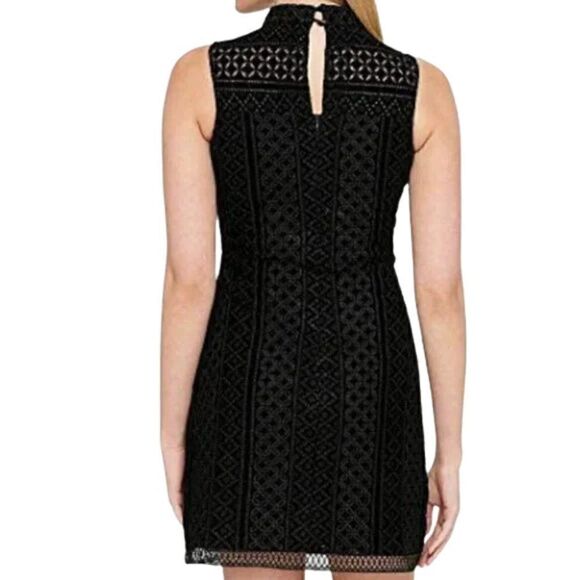 NWT Guess Olivia Black Velvet Eyelet Fit Flare - Gorgeous - Picture 3 of 7